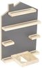 Haushalt International Deko-Wandregal Kinder-Regal "Haus" kompatibel zu Tonie-Box/Toniebox und Figuren, Dekoregal für Hörspielfiguren und Hörspielbox, Ablageflächen mit Magnetstreifen Bild 3