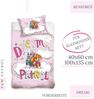 MTOnlinehandel Kinderbettwäsche Paw Patrol 100x135 + 40x60 cm, 100 % Baumwolle, Renforcé, 2 teilig, Dream Patrol Babybettwäsche in pink und rosa Bild 3