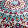 Badteppich mit roter Blume Bild 5