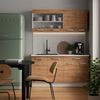 Küchenschrank für Dachschrägen R-Line Goldkraft Eiche 60 cm mit 2 Schubladen Vicco Bild 2