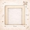 Wickelauflage Set 3-teilig – Wickelunterlage aus Waffelstoff mit Druckknöpfen – Baby Wickelauflage mit 2 Frottee Overlays – Wickeltischauflage – 75x75 cm (Breite x Tiefe), Hellbeige Bild 2