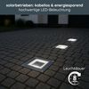 MeLiTec LED Solarleuchte 3er Set, Solar-Bodeneinbauleuchte, IP67, bis 750kg, SEL05, LED wechselbar, Tageslichtweiß, zum Einbau in Verbundsteinpflaster, bis zu 750kg Belastbarkeit Bild 2