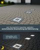 MeLiTec LED Solarleuchte 3er Set, Solar-Bodeneinbauleuchte, IP67, bis 750kg, SEL05, LED wechselbar, Tageslichtweiß, zum Einbau in Verbundsteinpflaster, bis zu 750kg Belastbarkeit Bild 3