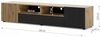 TV-Schrank AURIS 200 cm Artisan-Eiche / Schwarz matt Bild 3