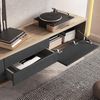 Lomadox Lowboard FORLI-83, Eiche anthrazit 2 Schubladen Push-to-open 180x32x36 cm Bild 4