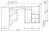 Eckschreibtisch >Marcel< in Sonoma-Eiche - 135x94x95cm (BxHxT) Bild 2