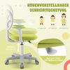 FANTASK 360° Drehbarer Kinderschreibtischstuhl Grün, Kinder Computerstuhl mit 5 Feststellbaren Rädern, 80-91,5 cm Höhenverstellbarer Jungendstuhl mit Rückenlehne & Armlehnen für Kinder von 3-10 Jahre Bild 4