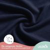 Laleni Jersey Spannbettlaken Laufgitter 6-eckig 100x115 cm - Oeko-Tex Zertifiziert, 100% Baumwolle, atmungsaktives Spannbetttuch für Baby, 135 g/m², Dark Ocean Blue - blau Bild 5