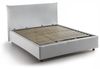 Talamo Italia - Doppelbett Ornella, Bettkasten mit Stoffbezug, 100 % Made in Italy, Öffnung vorne, geeignet für Matratzen 120x190 cm, weiß Bild 5