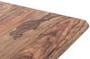 Sitzbank Holzbank Palisander 190x45x40 cm massivum Bullwer Massivholzbank mit Baumkante Metallbeine Esszimmerbank braun Bild 4
