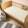 DuDu N Girlie Spannbettlaken für Babybett, Baumwoll-Jersey, cremefarben, 2 Stück Bild 2