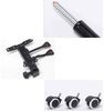 BAKAJI USB-Massagesessel, Schreibtischstuhl, Büro, drehbar, neigbar, Leder, Schwarz, Kunstleder, Medium Bild 5