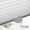 Sonello Plissee Klemmfix ohne Bohren 30x100 cm Grau Faltrollo Plisseerollo Jalousie für Tür & Fenster Blickdicht Sichtschutz Sonnenschutz Fertifplissee Rollo Bild 4