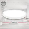 B.K.Licht LED Deckenleuchte BKL1604 Ultraflache LED Badleuchte, mit Microwavesensor, IP44, Bewegungsmelder, LED fest integriert, Neutralweiß, 4.000K, 2.400 Lm, 18W, indirekte Hintergrundbeleuchtung, ⌀29cm, Weiß Bild 5