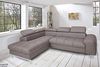Mivano Ecksofa Chef / Sofa in L-Form mit Ottomane und verstellbaren Kopfstützen in Lederoptik / 262 x 72 x 206 / Kunstleder Elephant Bild 3