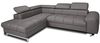 Mivano Ecksofa Chef / Sofa in L-Form mit Ottomane und verstellbaren Kopfstützen in Lederoptik / 262 x 72 x 206 / Kunstleder Elephant Bild 4