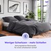 Wolkenfeld Bettwäsche Renforcé Bettwäsche Baumwolle - Natürlich weiches Schlafgefühl, 100% Baumwolle, 2 teilig, 135x200 cm, 155x220 & Übergrößen I inkl. Kissenbezüge 80x80 I uni Bild 4