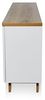 Jahnke Sideboard, Engineered Wood, Kerneiche/Weiss, One Size Bild 5