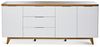 Jahnke Sideboard, Engineered Wood, Kerneiche/Weiss, One Size Bild 4
