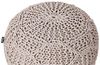 Pouf TRIMAN Taupe Baumwolle 50 cm 50 cm Bild 4