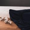 Blumtal® Basics Jersey (2er-Set) Spannbettlaken 200x200 cm -Oeko-TEX Zertifiziert, 100% Baumwolle Bettlaken, bis 7cm Topperhöhe, Dark Ocean Blue - Blau Bild 3