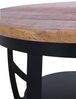 Gutmann Factory Siesta Couchtisch, Wohnzimertisch, Sofatisch, Beistelltisch aus Mango massiv, Mangoholz, Natur, Ø60 H40 cm Bild 4