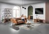 Gutmann Factory Siesta Couchtisch, Wohnzimertisch, Sofatisch, Beistelltisch aus Mango massiv, Mangoholz, Natur, Ø60 H40 cm Bild 2