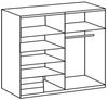 Schwebetürenschrank EMDEN Kleiderschrank in Eiche weiß Bild 5