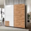 Schwebetürenschrank EMDEN Kleiderschrank in Eiche weiß Bild 4