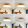 Lindby Deckenleuchten Lanira, LED, Holz Farbwechsel warmweiß / tageslicht IP20 mit Fernbedienung, LED 46 W gesamt, Farbwechsel warmweiß / tageslicht Bild 4