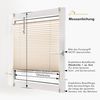 Sonello Plissee Klemmfix ohne Bohren 35x100 cm Anthrazit/Dunkelgrau Faltrollo Plisseerollo Jalousie für Tür & Fenster Blickdicht Sichtschutz Sonnenschutz Fertifplissee Rollo Bild 5