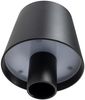 LED Akku Flaschenleuchte warmweiß, Li Akku, ØxH 10x12cm schwarz Bild 5
