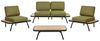 Lounge Set mit Tisch MINOZZO Zertifiziertes Akazienholz Olivgrün Bild 1