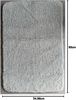 Spirella Badteppich Badematte Duschvorleger Mikrofaser Hochflor | flauschig | rutschhemmend | Gobi | geeignet für Fußbodenheizung | 60x90 cm | Hellgrau Bild 2