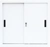 Schiebetürenschrank Schiebetüren Büro Aktenschrank Sideboard aus Stahl Weiß 750 x 800 x 450 mm (H x B x T) 550087 Bild 3
