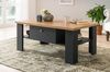 Couchtisch Ribera in grau und Eiche Wotan Landhaus 110 cm Bild 4