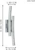 Eglo 96097 Wandleuchte Pertini in chrom und transparent 2X3W L:6 H:33cm 3000K warmweiß Bild 5