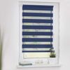 Lichtblick Sonnenschutzsysteme GmbH Doppelrollo Lund 120 cm x 150 cm (BxL) Blau Verspannt; Klemm- und schraubbar; Lichtdurchlässig und blickdicht Bild 2