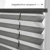 Sonello Plissee Klemmfix ohne Bohren 75x100 cm Anthrazit/Dunkelgrau Faltrollo Plisseerollo Jalousie für Tür & Fenster Blickdicht Sichtschutz Sonnenschutz Fertifplissee Rollo Bild 3