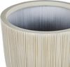 Blumentopf beige weiß rund 37 x 37 x 38 cm CHIOS Bild 4
