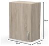 Wandhängeschrank >Paprika< in SONOMA EICHE/BETON - 50x70x30cm (BxHxT) Bild 2