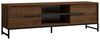 Hanah Home Stylish Walnut TV Stand, 160 x 50 x 40 cm | 100% Melamine Coated Particle Board, 18 mm Thick | Wall-Mountable, Multiple Shelves, Extra Storage Bild 4