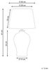 Tischlampe FEBROS Porzellan Weiß Bild 3