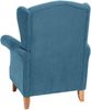 Ohrensessel Katria Bezug Veloursstoff Buche natur / petrol 22841 Bild 4
