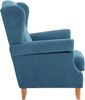 Ohrensessel Katria Bezug Veloursstoff Buche natur / petrol 22841 Bild 3