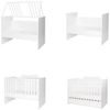 Lorelli Babybett Multi, Jugendbett, Schreibtisch, Wickeltisch, mehrfach umbaubar weiß Bild 5