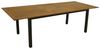 DEGAMO Gartentisch Ausziehtisch SARONNO 180/240x100 cm, Aluminium anthrazit + Akazienholz geölt, Outdoor, FSC®-Zertifiziert Bild 3