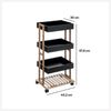 Universalregal mit 4 Ebenen, 30 x 41 x 88 cm, schwarz - 5five Simple Smart Bild 3