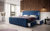 Boxspringbett Charme 180x200 H4 Blau Bild 4