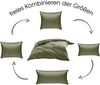 Mako-Satin Seitenschläferkissen Bezug uni / einfarbig dunkelgrün 40x145 cm von Bettwaesche-mit-Stil Bild 4